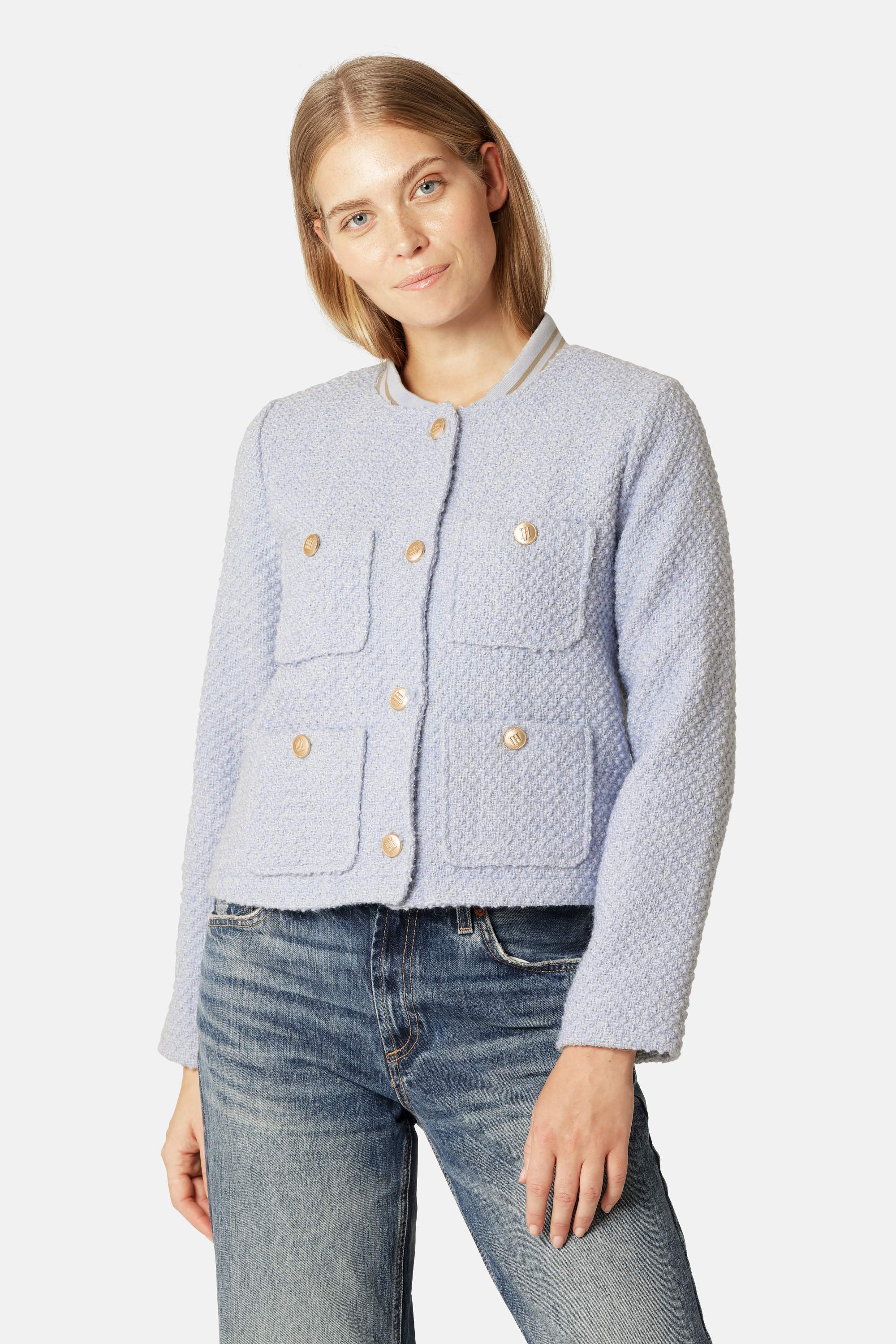 Bouclé Bomberjakke - Heather